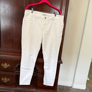d. jeans Women's White Ankle Length Jean Size 14